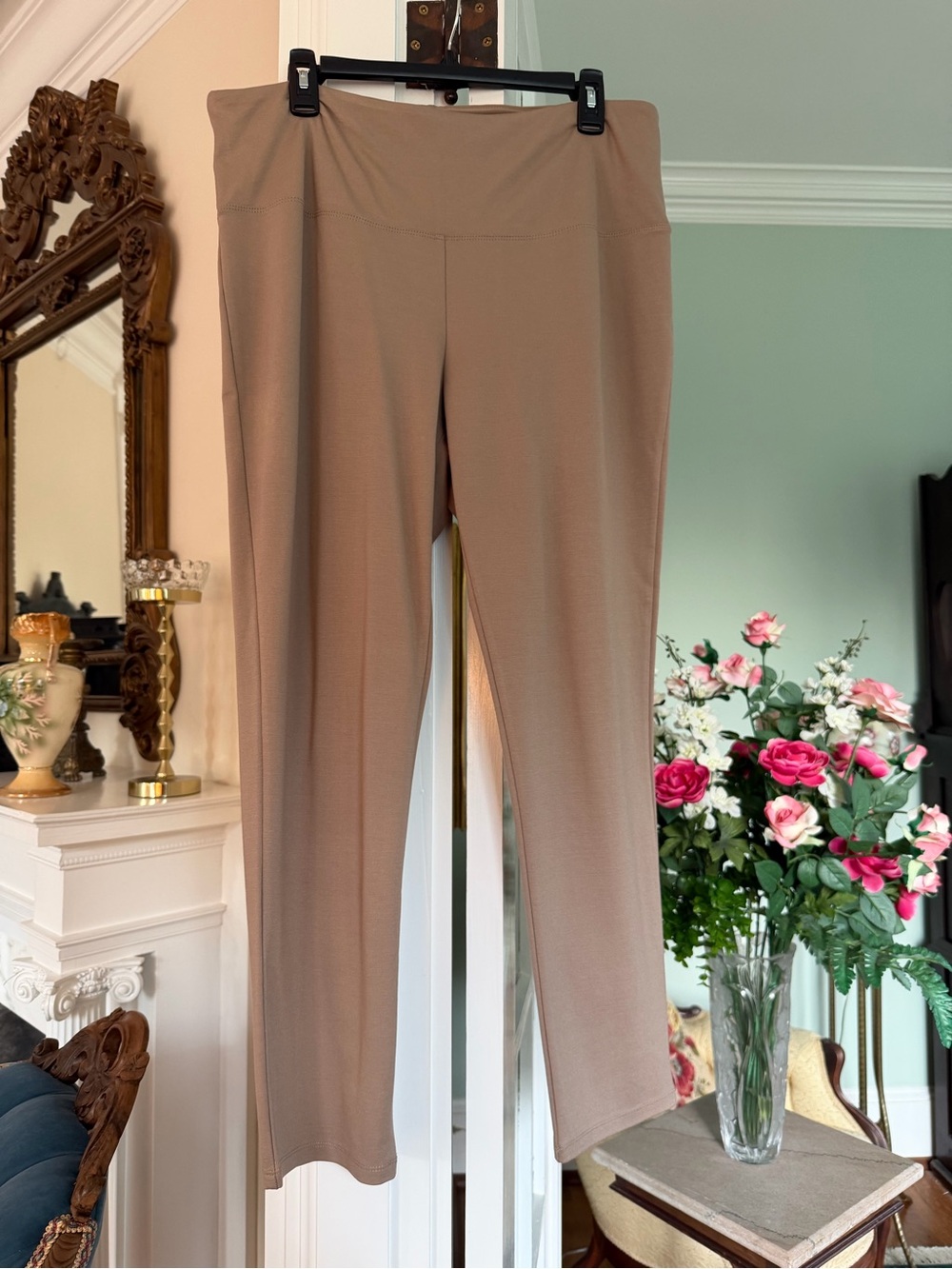 Jones New York - Women's High-Rise Stretch Ponte Pants - Taupe, size 1X